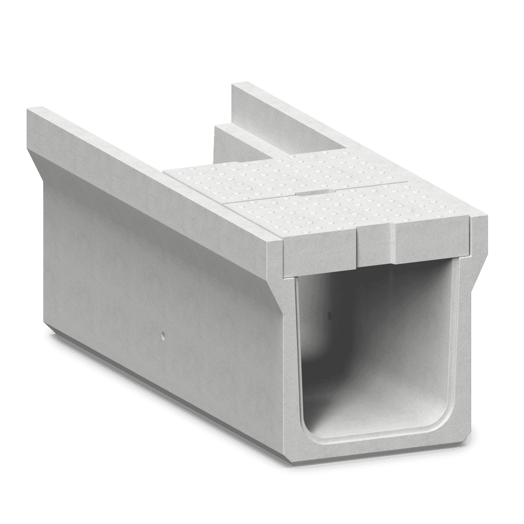 U-shape drain with trafficable cover